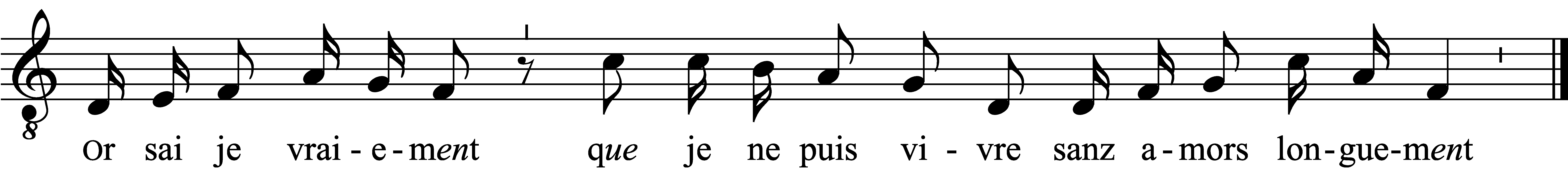 Refrain musical notation